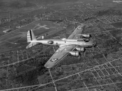 Y1B-17A 37-369 Flying Fortress over Seattle October 1938