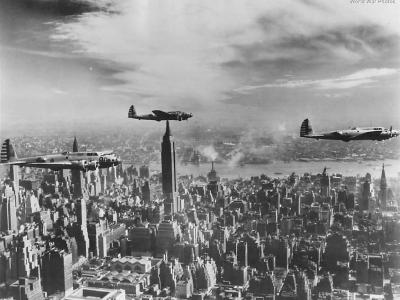 Y1B-17 from 2nd BG flying over New York 1938