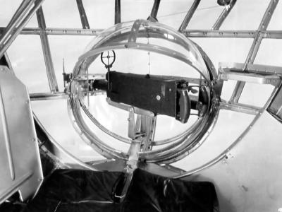 Douglas B-18A bow turret interior