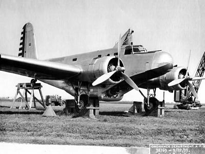 Douglas B-18 37-01 75mm gun test