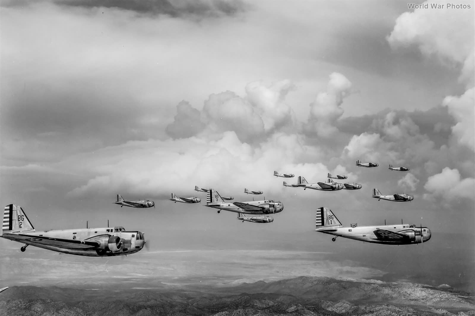 B-18 of the 7th BG over the San Francisco Bay Area 18 September 1938 2