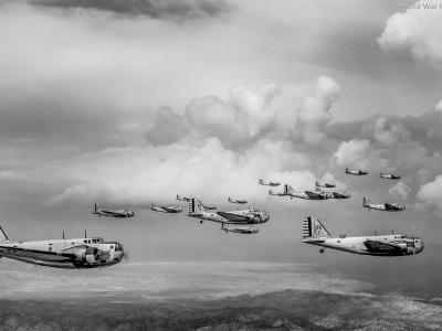 B-18 of the 7th BG over the San Francisco Bay Area 18 September 1938 2