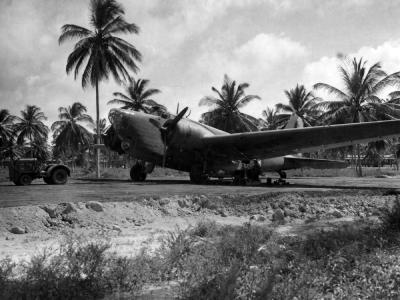 B-18A Bolo on the ground Panama 1942