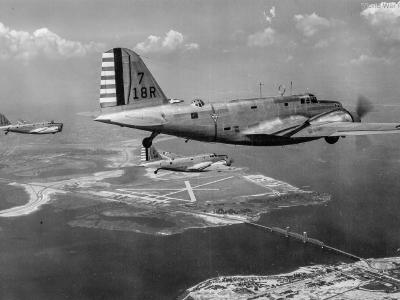 B-18A over Floyd Bennett Field, NY 4 September 1940
