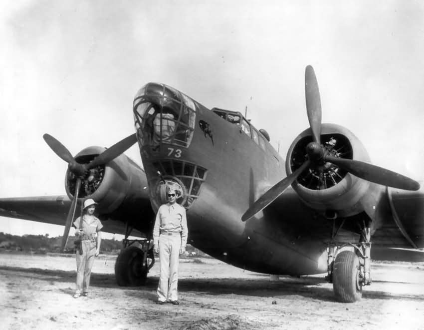 Major Gerald E Williams and B-18A Bolo #73, Paramaribo Dutch Guiana 1941