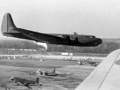 Douglas XB-19 in flight 1942