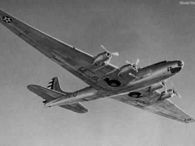XB-19 in flight