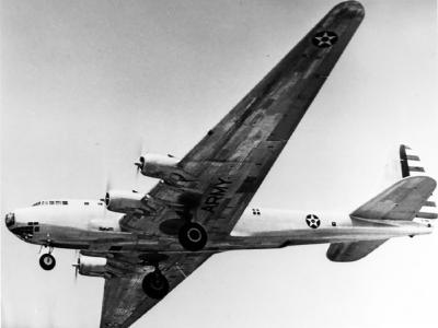 Douglas XB-19 with gears down