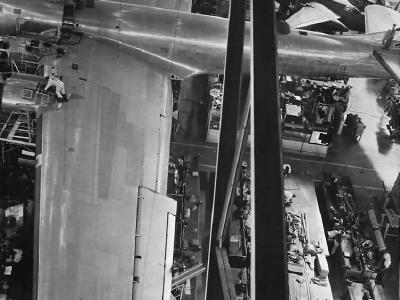 XB-19 under construction at Douglas Aircraft Plant