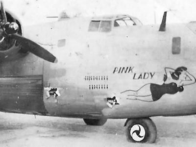 B-24D Liberator 41-11798 from 98th Bomb Group, 415th Bomb Squadron „Pink Lady”