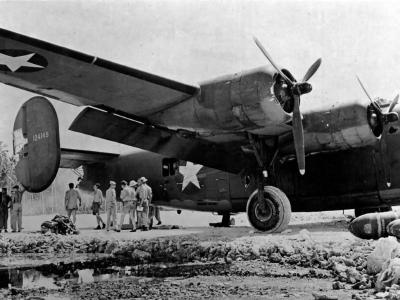 B 24D Liberator 41 24149 named Take Off of the 11th Bomb Group 42nd Bomb Squadron