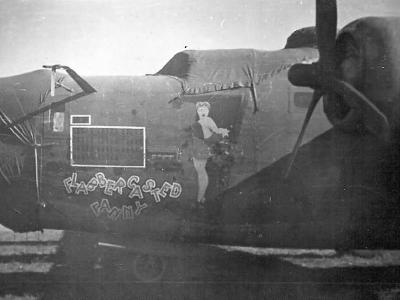 B-24H Liberator 41-29242 #46 „FLABBERGASTED FANNY” of the 451st Bomb Group, 726th Bomb Squadron, 15th AF – nose art