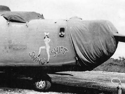 B-24J 42-109940 of the 30th BG, 38th Bomb Squadron named „Swing Shift”