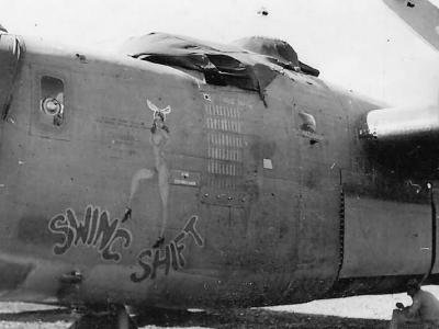 B-24J Liberator 42-109940 „Swing Shift” of the 30th BG, 38th Bomb Squadron – nose art
