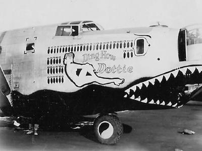 B-24J Liberator serial 44-40316 „Ding How Dottie” of the 308th Bomb Group 373rd BS