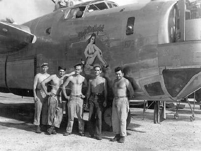 B-24J serial 44-40673 of the 11th Bomb Group 431st Bomb Squadron „Sky’s Delight”