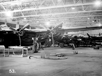 B-24 Liberator in the maintenance Burtonwood