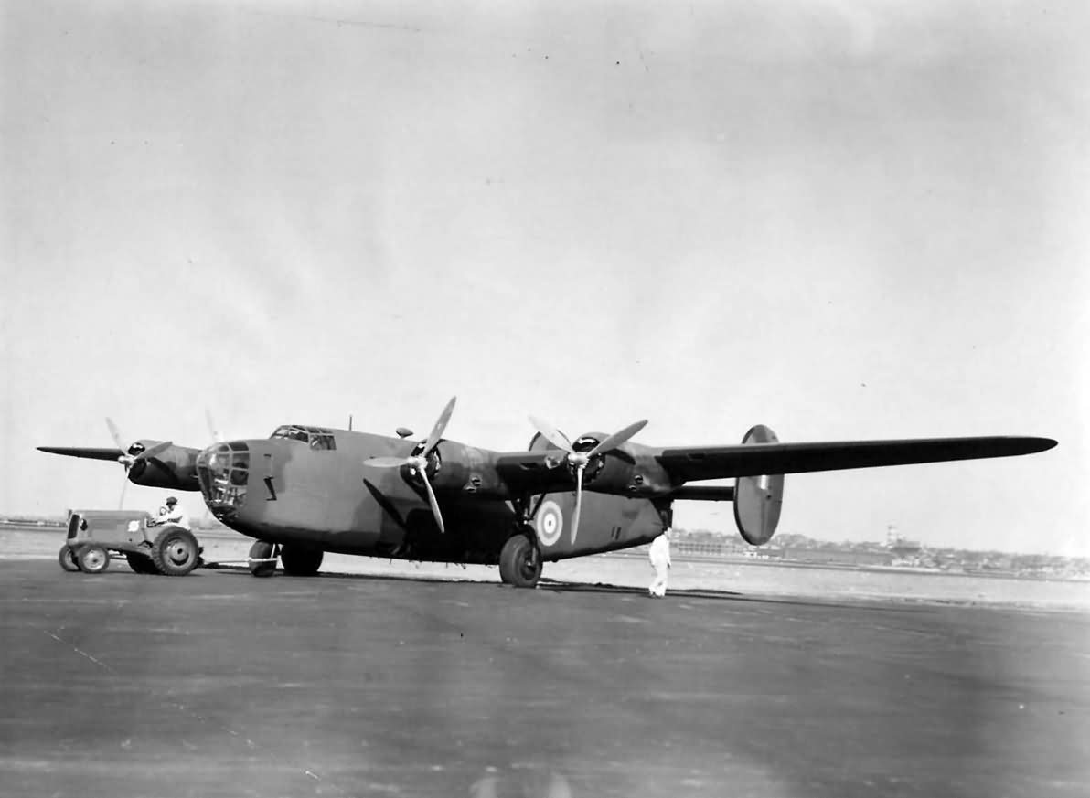 British Liberator LB-30A Inspected at LaGuardia before Shipment to England