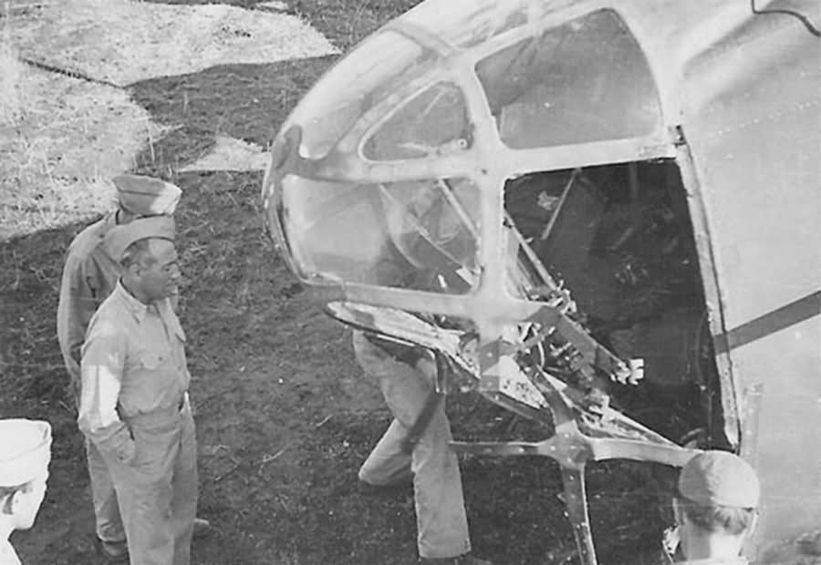 376th Bomb Group B-24D in North African Desert nose
