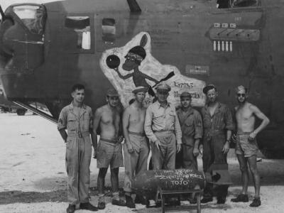 B-24D Liberator Little Hiawatha 11th Bomb Group Nose Art
