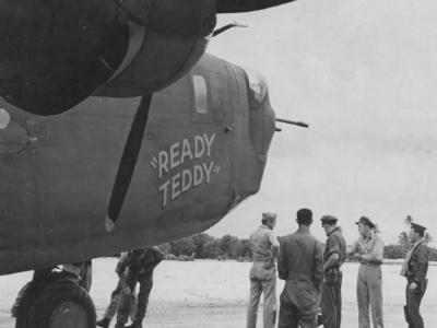 B-24D Liberator Ready Teddy 307th Bomb Group Nose Art