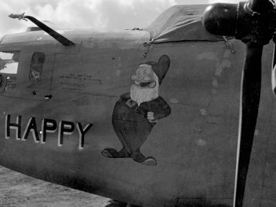 B-24D Liberator 98th Bomb Group Happy Nose Art