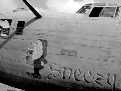 B-24D Liberator 98th Bomb Group Sneezy Nose Art