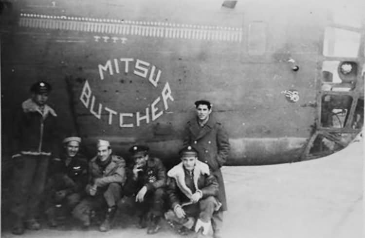 B-24 Liberator 90th Bomb Group Jolly Rogers Nose Art Mitsu Butcher