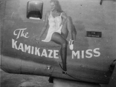 B-24 Liberator Bomber Nose Art The Kamikaze Miss