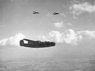 B-24 Bombers Formation Europe