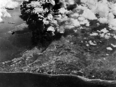 B-24 Liberators Bombing Balikpapan Borneo October 1944