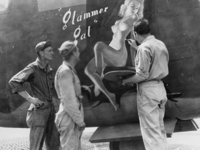 B-24 Liberator Nose Artist Glammer Gal 455th Bomb Group 742nd Bomb Squadron