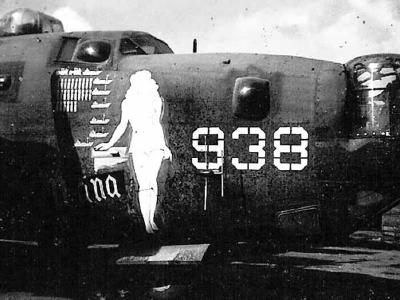B-24 Liberator Bomber Nana Nose Art 307th Bomb Group 371st Bomb Squadron