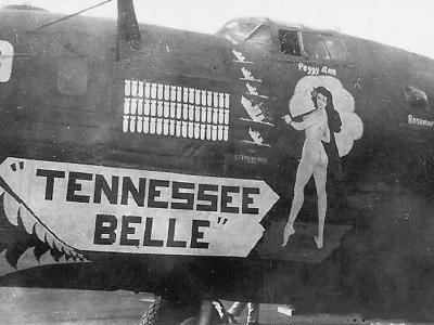 B-24J Liberator Bomber Tennessee Belle Nose Art 308th Bomb Group
