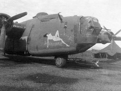B-24 Liberator Bomber The Mayflower Nose Art 43rd Bomb Group