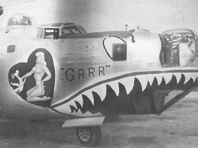 B-24 Liberator 90th Bomb Group GRRR with Shark Mouth