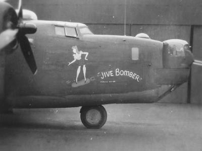 B-24 Liberator bomber Nose Art Jive Bomber 392nd Bomb Group