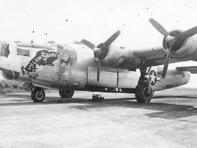 B-24M Liberator nose art Million $ Baby 43rd Bomb Group