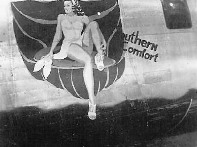 B-24 Liberator nose art Southern Comfort 7th Bomb Group