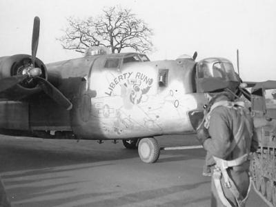 B-24 Liberator Liberty Run nose art ETO