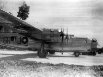 Australian B-24 Liberator of 24 Squadron RAAF code GR+J