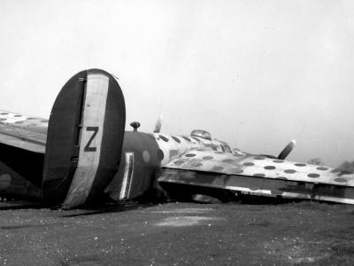 Crashed B-24 Liberator assembly ship 458th Bomb Group th March 1945