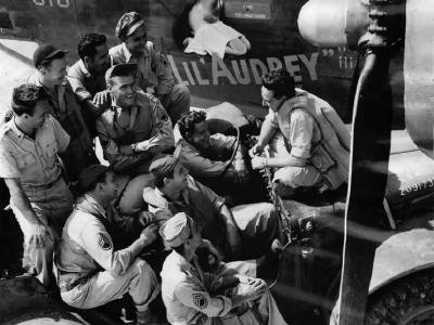 B-24 Liberator crew by 100 Mission 11th Bomb Group