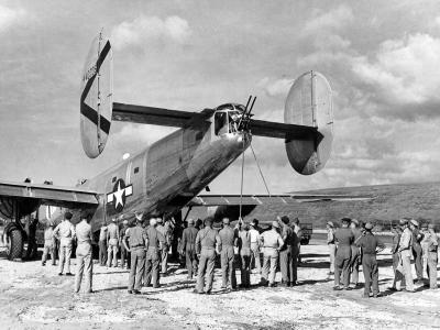 B-24J Liberator serial 44-40706 of the 864th BS, 494th Bomb Group, 7th AF November 22, 1944