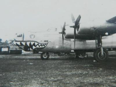 B-24 Liberator 0185 Shark Mouth nose art of the 90th Bomb Group