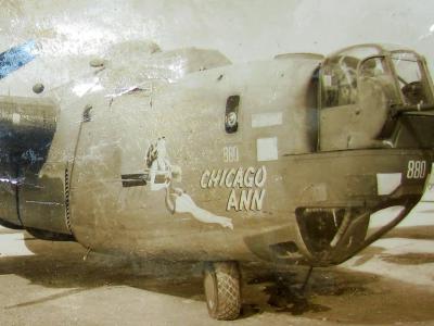 B-24 Chicago Ann from 11th Bomb Group, 26st Bomb Squadron. 7th AF