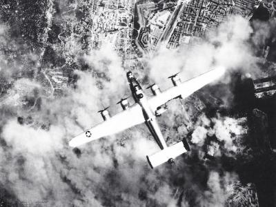B-24 Liberator Flak Damage