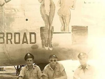 B-24 Liberator bomber 865th Bomb Squadron 494th Bomb Group Innocence A Broad Nose Art
