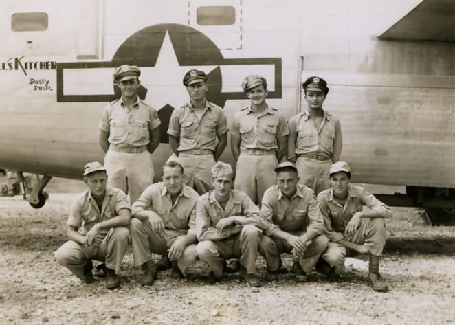 B-24 Liberator Hells Kitchen Rusty Prop Crew 494 Bomb Group 865 BS Okinawa