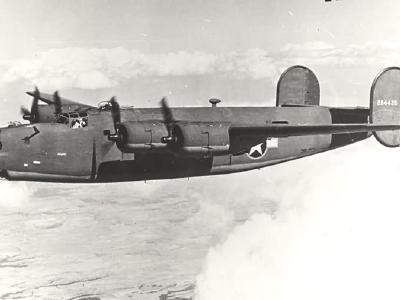 B-24J Liberator 42-64435 in Flight